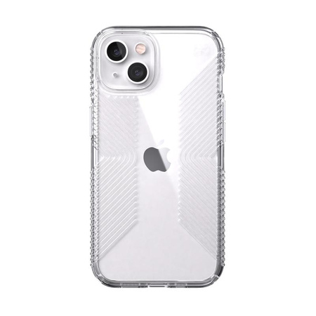 Speck Presidio Perfect-Clear with Grips - Coque pour iPhone 13 avec revêtement MICROBAN (transparent)