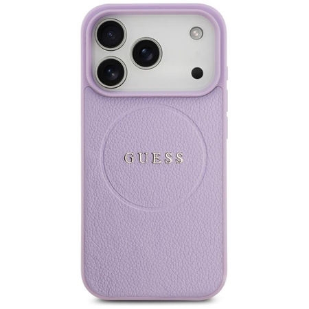 Guess Grained Ring MagSafe - Hülle iPhone 17 Pro (lila)