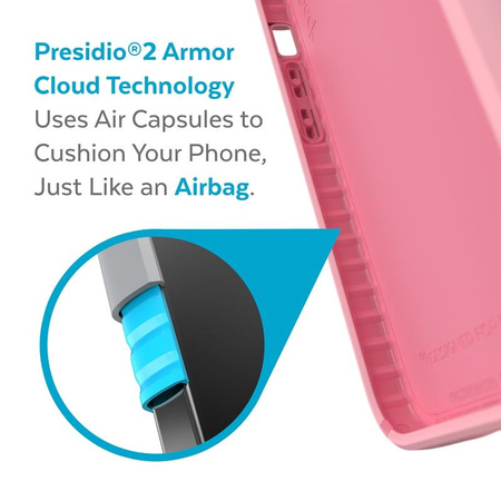 Speck Presidio2 Pro - Coque pour iPhone 13 avec revêtement MICROBAN (Rosy Pink/Vintage Rose)