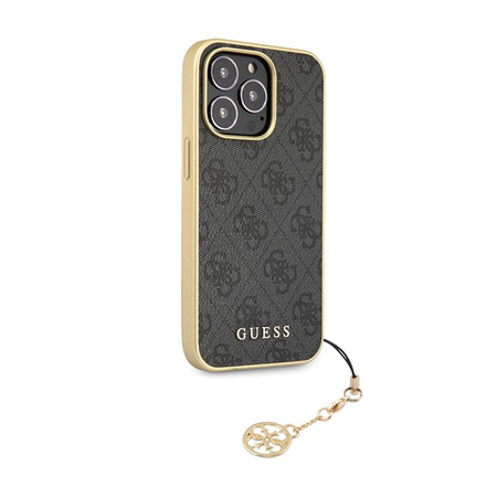 Guess 4G Charms Collection - pouzdro pro iPhone 14 (šedé)