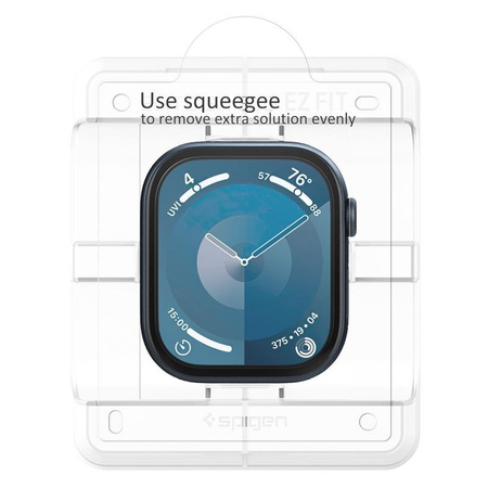 Spigen Elite Shield EZ Fit 2-Pack - Verre hybride pour Apple Watch 10 42 mm (Transparent)