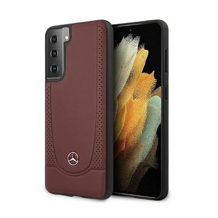 Mercedes Leather Urban Line - Etui Samsung Galaxy S21 (czerwony)