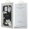 Guess Grained Printed Flower Pattern MagSafe - Etui do iPhone 16 Pro Max (czarny)