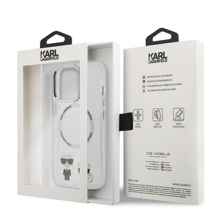 Karl Lagerfeld Karl & Choupette Aluminium MagSafe - Etui iPhone 13 Pro (przezroczysty)