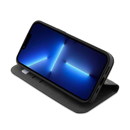 Karl Lagerfeld Booktype Saffiano Monogram - iPhone 14 Pro Max Case (Black)