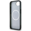 Guess IML Metal Glitter 4G Circle Triangle MagSafe - étui pour iPhone 16e (noir)