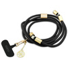 CZARNY KABEL USB C 1.5M SZYBKIE ŁADOWANIE GUESS PASEK DO TELEFONU CROSSBODY