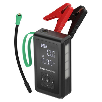 Green Cell - PowerBoost Air Autó Jump Starter / Starter / Zseblámpa / Powerbank autóhoz kompresszorral 8000mAh 1000A