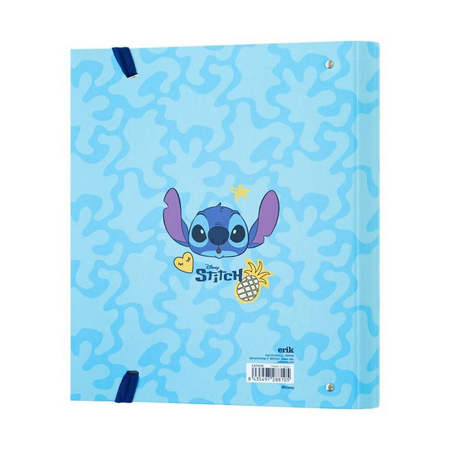 Disney Stitch - classeur A4 de la collection Tropical (4 anneaux, élastique)