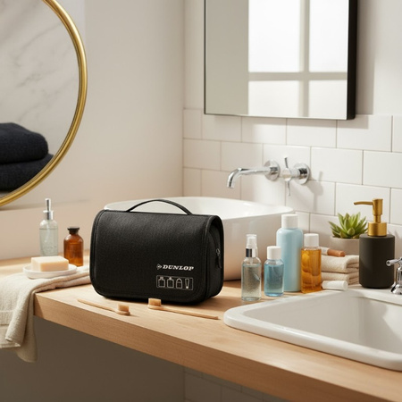 Dunlop - Reisetasche / Kulturbeutel 25x20x10 cm (Schwarz)