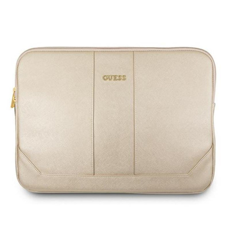 Guess Saffiano Computer Sleeve - Sacoche pour ordinateur portable 13" (beige)