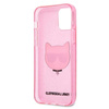 Karl Lagerfeld Choupette Head Glitter - iPhone 12 / iPhone 12 Pro Tasche (rosa)