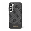 Guess 4G Bottom Stripe Metall Logo Kollektion - Samsung Galaxy S24 Tasche (schwarz)