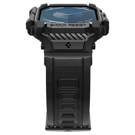 Spigen Rugged Armor Pro - Pánt tokkal az Apple Watch 10 46 mm-es órához (matt fekete)