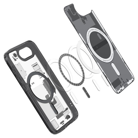 Spigen Ultra Hybrid MagSafe - étui pour iPhone 16e (Zero One Black)