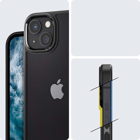 Spigen Ultra Hybrid - Hülle für iPhone 13 (Schwarz)