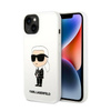Karl Lagerfeld Silikon NFT Ikonik - Hülle für iPhone 14 Plus (Weiß)