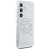 Karl Lagerfeld Rhinestones Karl Head Logo - Étui Samsung Galaxy S25 (transparent)