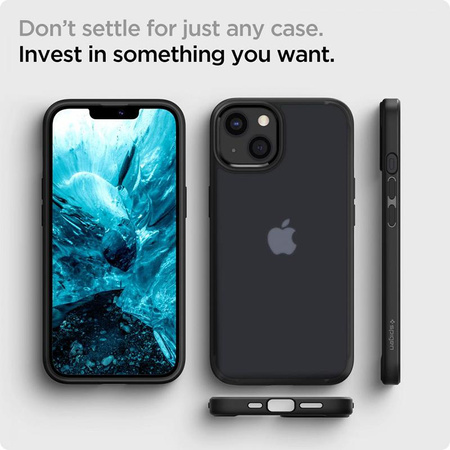 Spigen Ultra Hybrid - tok iPhone 13 készülékhez (matt fagyfekete)