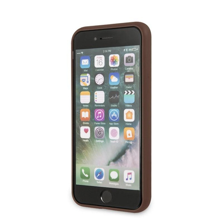 Guess 4G Bottom Stripe Kollektion - Tasche iPhone SE 2020 / 8 / 7 (braun)