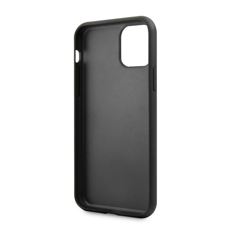 Guess Dupla rétegű csillám tok Logo többszínű - iPhone 11 Pro tok (fekete/többszínű)