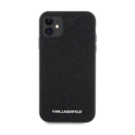 Karl Lagerfeld Gestepptes K-Muster - iPhone 11 Tasche (schwarz)