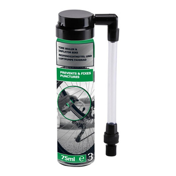 Bicycle Gear - Těsnicí sprej pro vnitřní duše s univerzálním ventilem 75 ml