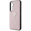 Guess Hot Stamp 4G Pattern Triangle Metal Logo - Case for Samsung Galaxy S25 (pink)