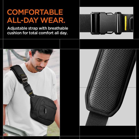 Spigen KD410 Sling Bag Klasden - Handytasche / Umhängetasche (Schwarz)