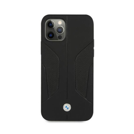 BMW Leather Perforate Sides - Case for iPhone 12 / iPhone 12 Pro (Black)