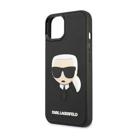 Karl Lagerfeld 3D Rubber Karl's Head - Hülle für iPhone 14 Plus (Schwarz)
