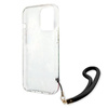 Guess Flower Cord - Case with lanyard iPhone 13 Pro (Blue)