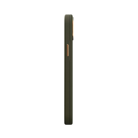 Moshi Napa Slim MagSafe - Bőr tok iPhone 14 Plus készülékhez (Juniper Green)
