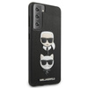 Karl Lagerfeld Saffiano Karl & Choupette Heads - Samsung Galaxy S21+ tok (fekete)