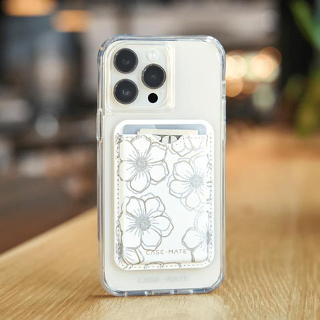 Case-Mate Magnetic Card Holder MagSafe - Portefeuille magnétique (Floral Gems)