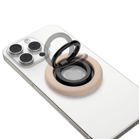 Spigen Nano Pop MagSafe Phone Ring - Magnetický držák na prst s funkcí stojánku (Coconut Beige)