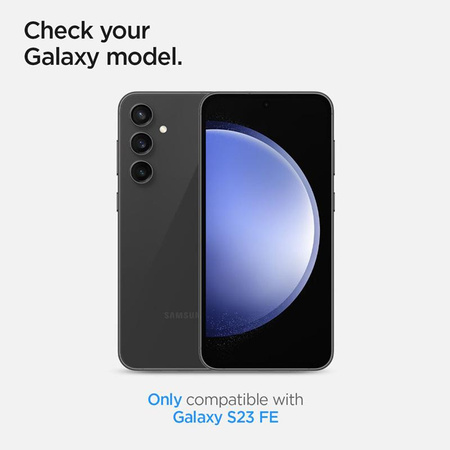 Spigen Optik Pro GLAS.TR EZ Fit kameravédő 2-Pack - Lencsevédő üveg Samsung Galaxy S23 FE készülékhez (2 db) (Fekete)