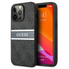Guess 4G Printed Stripe - pouzdro pro iPhone 13 Pro Max (šedé)