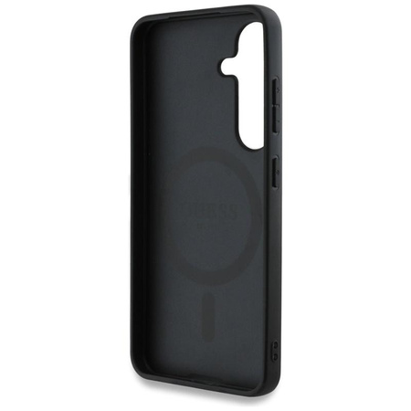 Guess 4G Round Patch Classic Logo MagSafe - Tasche für Samsung Galaxy S25+ (blau)