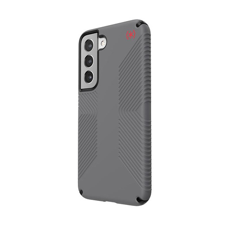 Speck Presidio2 Grip - Samsung Galaxy S22 Gehäuse mit MICROBAN Beschichtung (Graphitgrau/Schwarz)