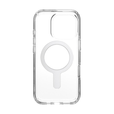 Speck Presidio Perfect-Clear ClickLock & MagSafe - iPhone 16 Pro Hülle (Transparent / Chrom-Finish / Serene Silver)