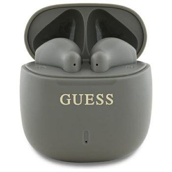 Guess Printed Classic Logo - Bluetooth TWS Kopfhörer + Ladecase (Grau)