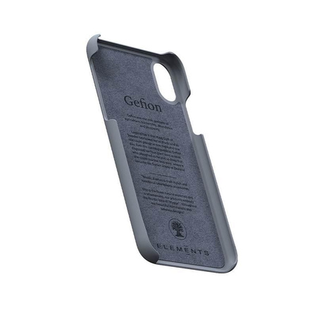Nordic Elements Original Gefion - Fa tok iPhone Xs / X készülékhez (középszürke)
