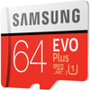 Samsung microSDXC Evo+ - paměťová karta 64 GB Class 10 UHS-I U1 100/20 MB/s s adaptérem
