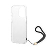 Guess 4G Print Cord - Case with lanyard iPhone 14 Pro (black)