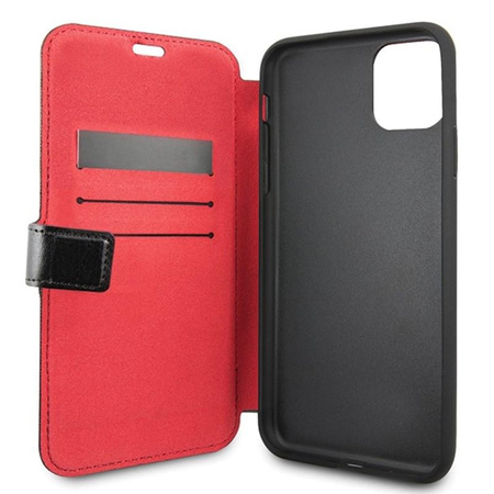 Karl Lagerfeld Booktype - Étui pour iPhone 11 Pro Max avec porte-cartes (Noir)