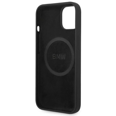 BMW Silicone Signature Logo Magsafe - iPhone 14 Case (noir)