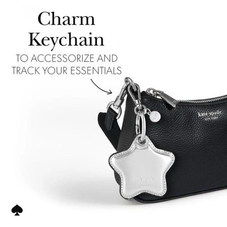 Kate Spade New York Charm Keychain - Ochranné pouzdro s přívěskem pro Apple AirTag (Hvězda)
