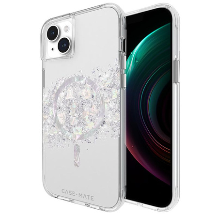 Case-Mate Karat MagSafe - Coque pour iPhone 15 Plus décorée de nacre (A Touch of Pearl)