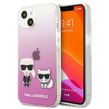 Karl Lagerfeld Ikonik & Choupette - iPhone 13 Mini tok (rózsaszín)